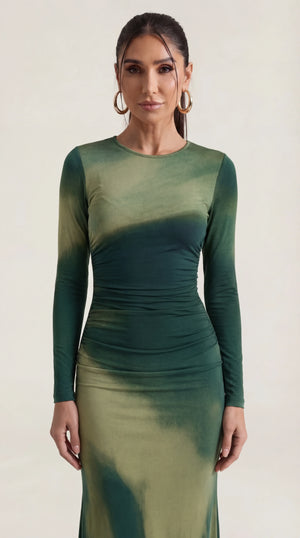 Stretch Maxi Dress Femme Flavia