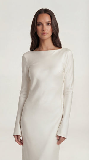 Satin Maxi Dress Femme Nayana