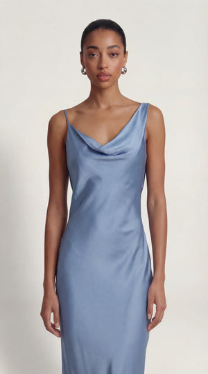 Satin Maxi Dress Femme Ramona