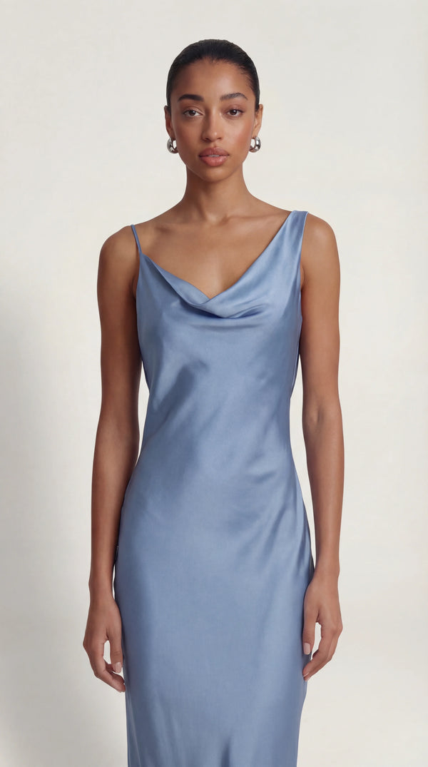 Satin Maxi Dress Femme Ramona