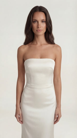 Wrap Maxi Dress White Femme Thea