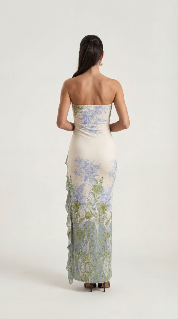 Ruched Midi Dress Femme Amara