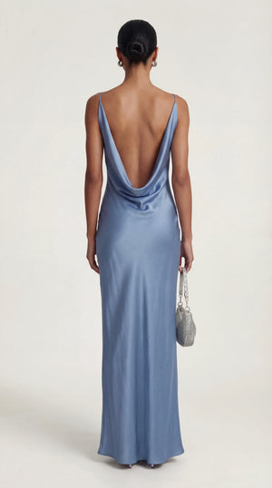 Satin Maxi Dress Femme Ramona