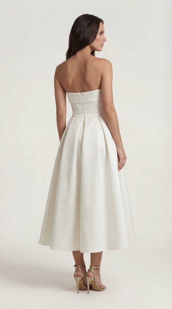 Wrap Maxi Dress White Femme Thea