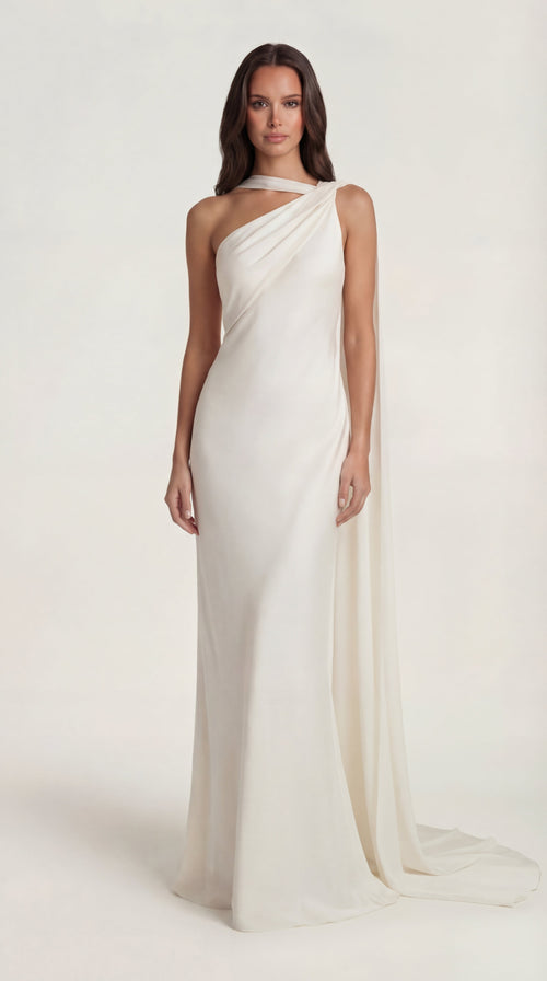 Satin Slip Maxi Dress Femme Alira