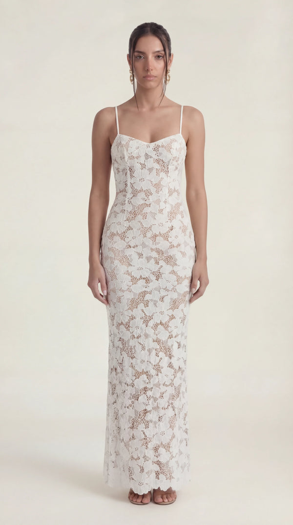 Cut Out Midi Dress Femme Raya