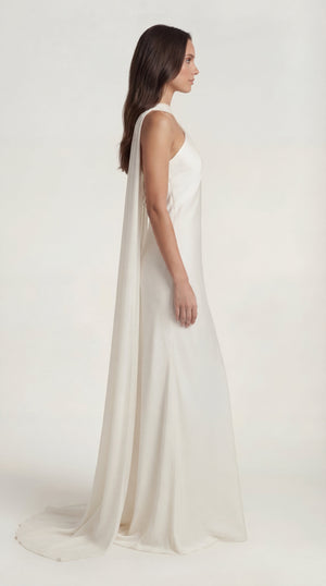 Satin Slip Maxi Dress Femme Alira