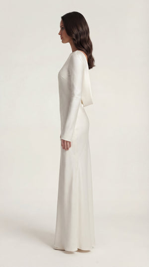 Satin Maxi Dress Femme Nayana