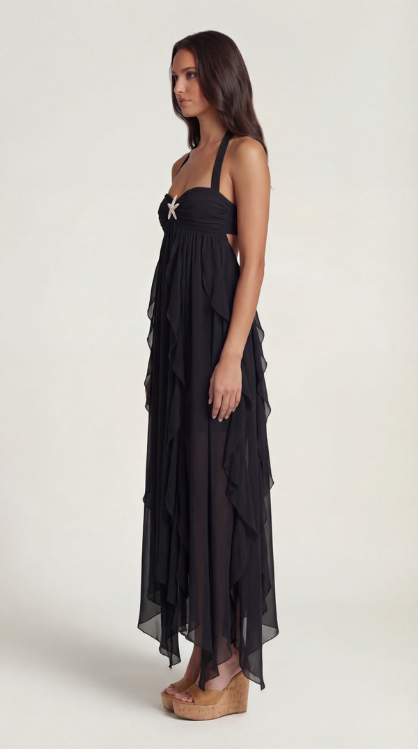 Wrap Maxi Dress Femme Meredith
