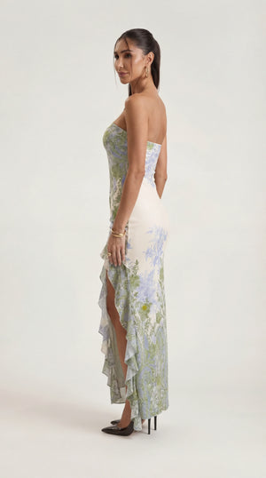 Ruched Midi Dress Femme Amara