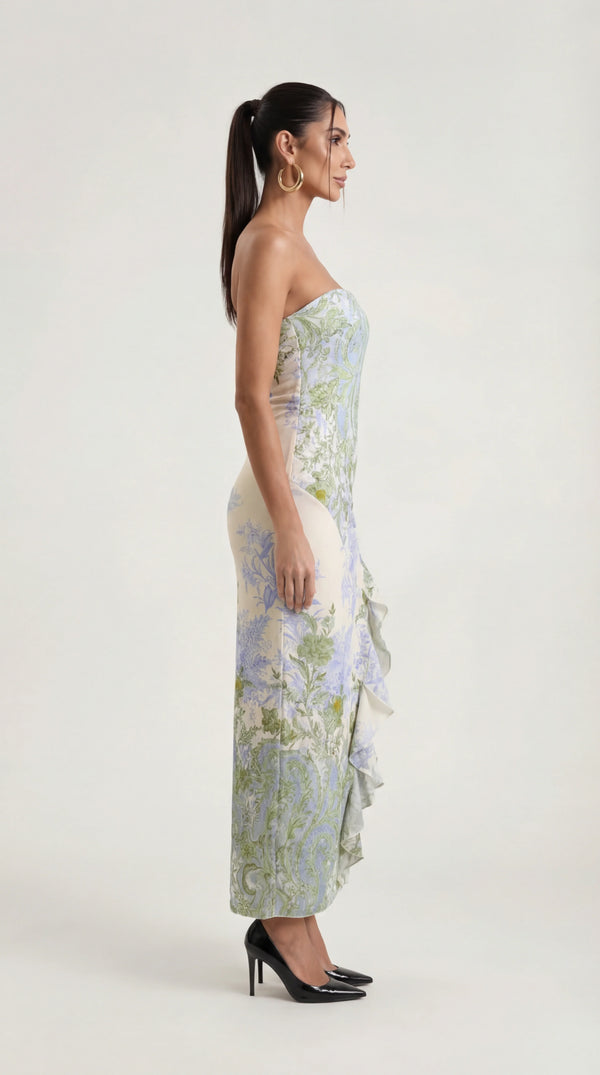 Ruched Midi Dress Femme Amara