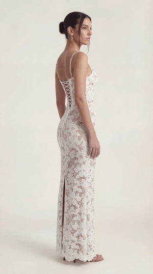 Cut Out Midi Dress Femme Raya