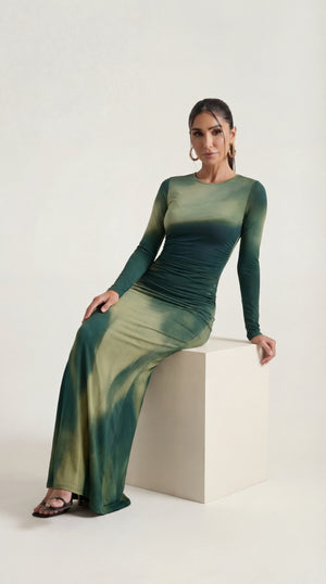 Stretch Maxi Dress Femme Flavia