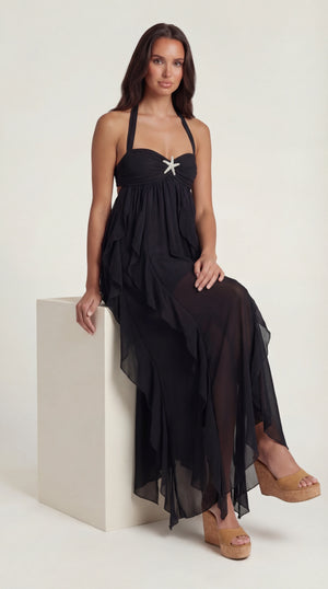 Wrap Maxi Dress Femme Meredith