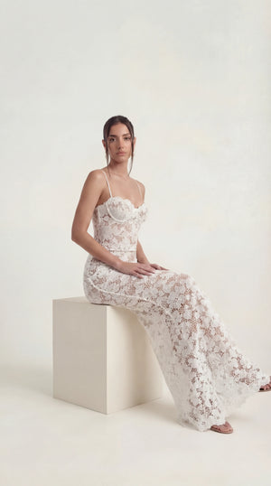 Cut Out Midi Dress Femme Raya