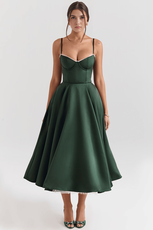 Bella Midi Dress - Double Layer