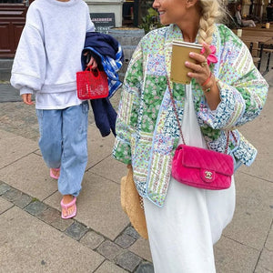 Noelia Floral Patchwork Quilted Jacket