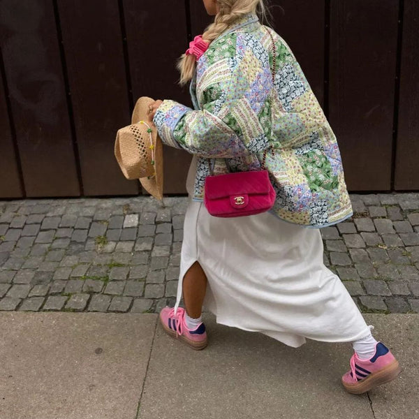 Noelia Floral Patchwork Quilted Jacket