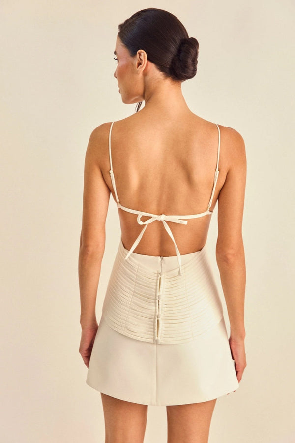 Nofri Verstellbares, schmal geschnittenes Minikleid