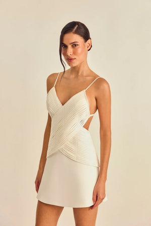 Nofri Verstellbares, schmal geschnittenes Minikleid