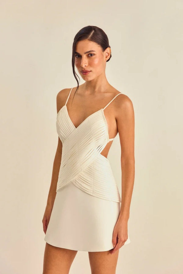 Nofri Verstellbares, schmal geschnittenes Minikleid