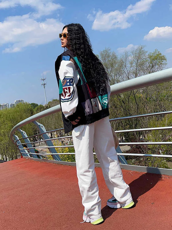 Elodie Color Block Trench Coat Jacket