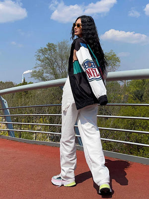 Elodie Color Block Trench Coat Jacket