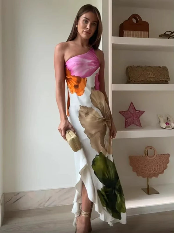 Liza Maxi Dress – Abstract Floral Print